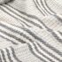 vidaXL Throw Cotton Stripes 160x210 cm Grey and White - Image 5