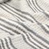 vidaXL Throw Cotton Stripes 220x250 cm Grey and White - Image 5