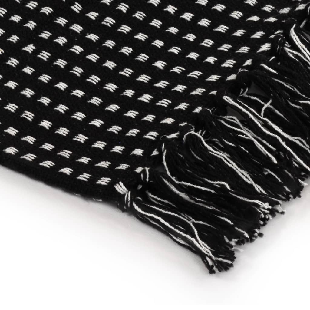 8718475573944_g_en_hd_3 vidaXL Throw Cotton Squares 220x250 cm Black - Image 4