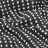 vidaXL Throw Cotton Squares 220x250 cm Black - Image 5