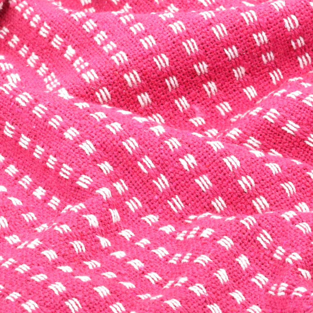 8718475573968_g_en_hd_4 vidaXL Throw Cotton Squares 160x210 cm Pink - Image 5