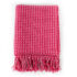 vidaXL Throw Cotton Squares 220x250 cm Pink - Image 2