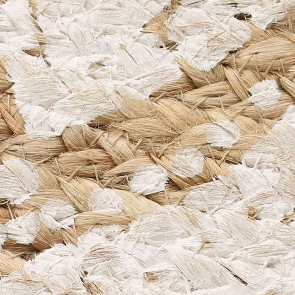 8718475574019_g_en_hd_4 vidaXL Area Rug Braided Jute Printed 90 cm Round - Image 5