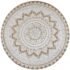 vidaXL Area Rug Braided Jute Printed 120 cm Round