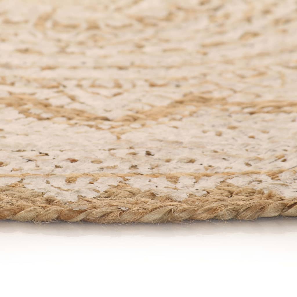 8718475574033_g_en_hd_2 vidaXL Area Rug Braided Jute Printed 150 cm Round - Image 3