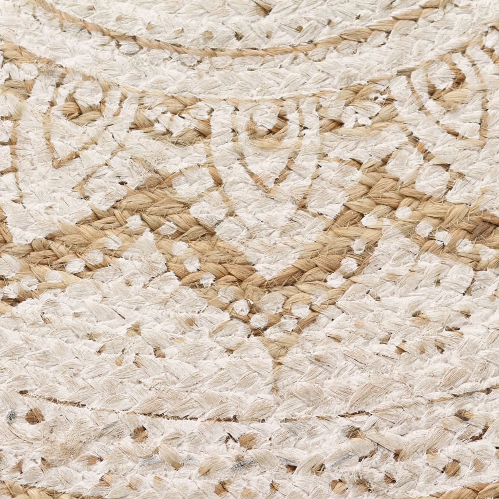 8718475574033_g_en_hd_3 vidaXL Area Rug Braided Jute Printed 150 cm Round - Image 4