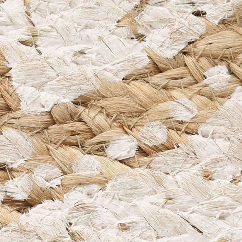 8718475574033_g_en_hd_4 vidaXL Area Rug Braided Jute Printed 150 cm Round - Image 5