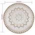 vidaXL Area Rug Braided Jute Printed 150 cm Round - Image 6