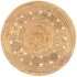 vidaXL Area Rug Braided Design Jute 90 cm Round