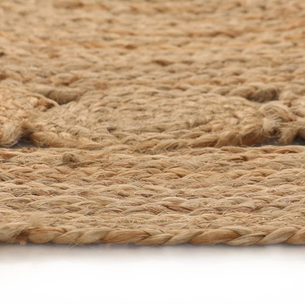 8718475574057_g_en_hd_2 vidaXL Area Rug Braided Design Jute 120 cm Round - Image 3