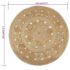 vidaXL Area Rug Braided Design Jute 120 cm Round - Image 6