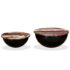 vidaXL Coffee Table Set 2 Pieces Solid Reclaimed Wood Black Bowl Shape - Image 2