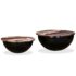 vidaXL Coffee Table Set 2 Pieces Solid Reclaimed Wood Black Bowl Shape - Image 12
