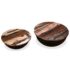 vidaXL Coffee Table Set 2 Pieces Solid Reclaimed Wood Black Bowl Shape - Image 4