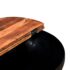 vidaXL Coffee Table Solid Reclaimed Wood Black Bowl Shape - Image 5