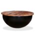 vidaXL Coffee Table Solid Reclaimed Wood Black Bowl Shape - Image 8