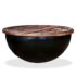 vidaXL Coffee Table Solid Reclaimed Wood Black Bowl Shape - Image 9