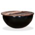 vidaXL Coffee Table Solid Reclaimed Wood Black Bowl Shape - Image 10