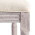 vidaXL Bar Chairs 2 pcs White Linen - Image 7