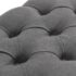 vidaXL Bench Linen Solid Wood 110x38x48 cm Dark Grey - Image 4