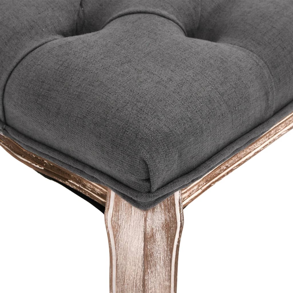 8718475574514_g_en_hd_4 vidaXL Bench Linen Solid Wood 110x38x48 cm Dark Grey - Image 5