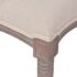 vidaXL Bench Linen Solid Wood 150x40x48 cm Cream White - Image 4