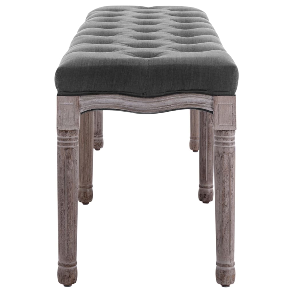 8718475574538_g_en_hd_2 vidaXL Bench Linen Solid Wood 150x40x48 cm Dark Grey - Image 3