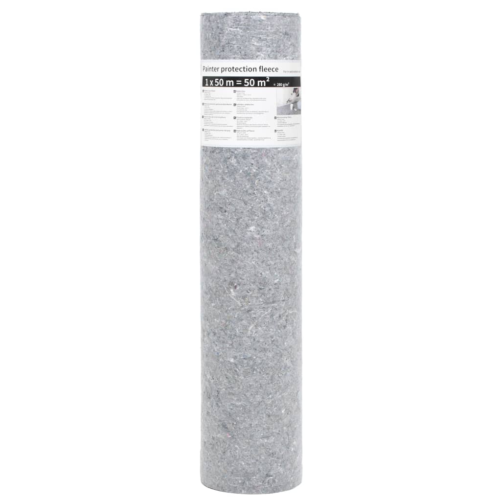8718475575603_g_en_hd_1 vidaXL Non-slip Painter Fleece 2 pcs 50 m 280 g/m² Grey - Image 3