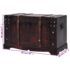 vidaXL Vintage Treasure Chest Wood 66x38x40 cm - Image 9
