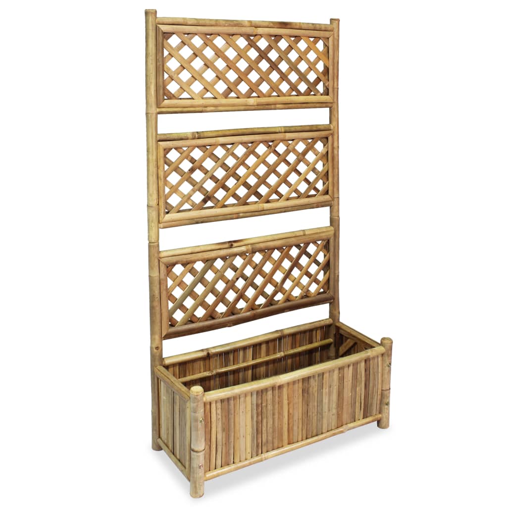8718475576808_a_en_hd_1 vidaXL Garden Raised Bed with Trellis Bamboo 70 cm - Image 2