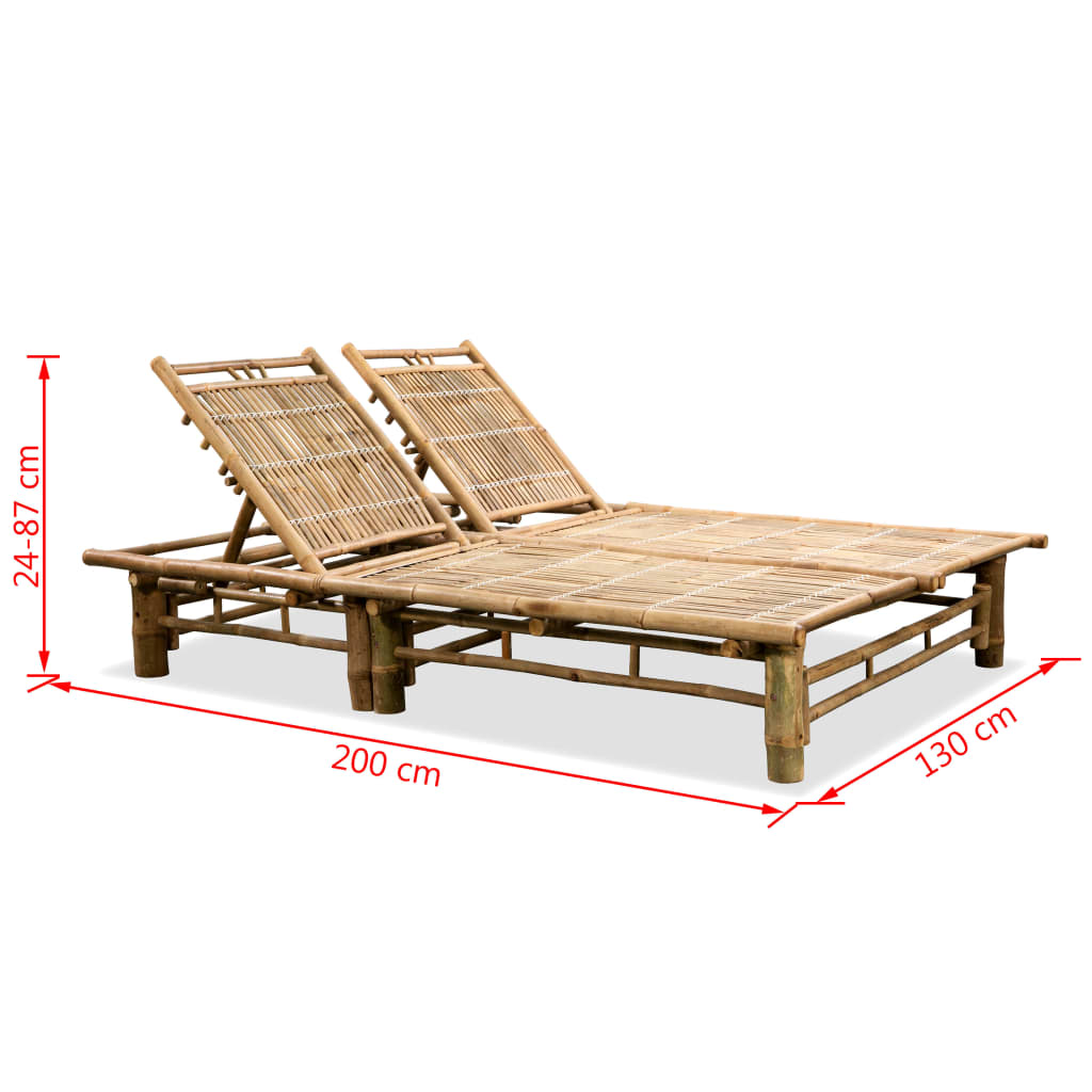 8718475576815_g_en_hd_6 vidaXL 2-Person Sun Lounger Bamboo - Image 7