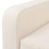 vidaXL Armchair Cream White Fabric - Image 5
