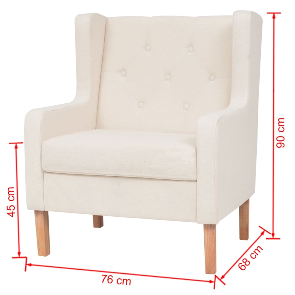 8718475577089_g_en_hd_6 vidaXL Armchair Cream White Fabric - Image 7