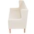 vidaXL 2-Seater Sofa Fabric Cream White - Image 3