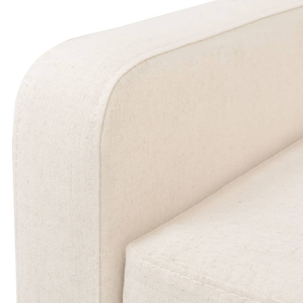 8718475577096_g_en_hd_4 vidaXL 2-Seater Sofa Fabric Cream White - Image 5