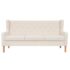 vidaXL 3-Seater Sofa Fabric Cream White - Image 2