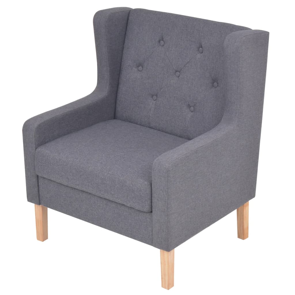 8718475577119_g_en_hd_1 vidaXL Armchair Grey Fabric - Image 2