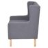 vidaXL Armchair Grey Fabric - Image 3