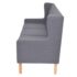 vidaXL 3-Seater Sofa Fabric Grey - Image 2