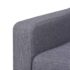 vidaXL 3-Seater Sofa Fabric Grey - Image 5