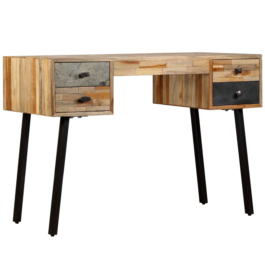 8718475577409_a_en_hd_1 vidaXL Writing Desk 110x50x76 cm Solid Reclaimed Teak - Image 1