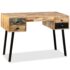 vidaXL Writing Desk 110x50x76 cm Solid Reclaimed Teak - Image 2
