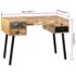vidaXL Writing Desk 110x50x76 cm Solid Reclaimed Teak - Image 11