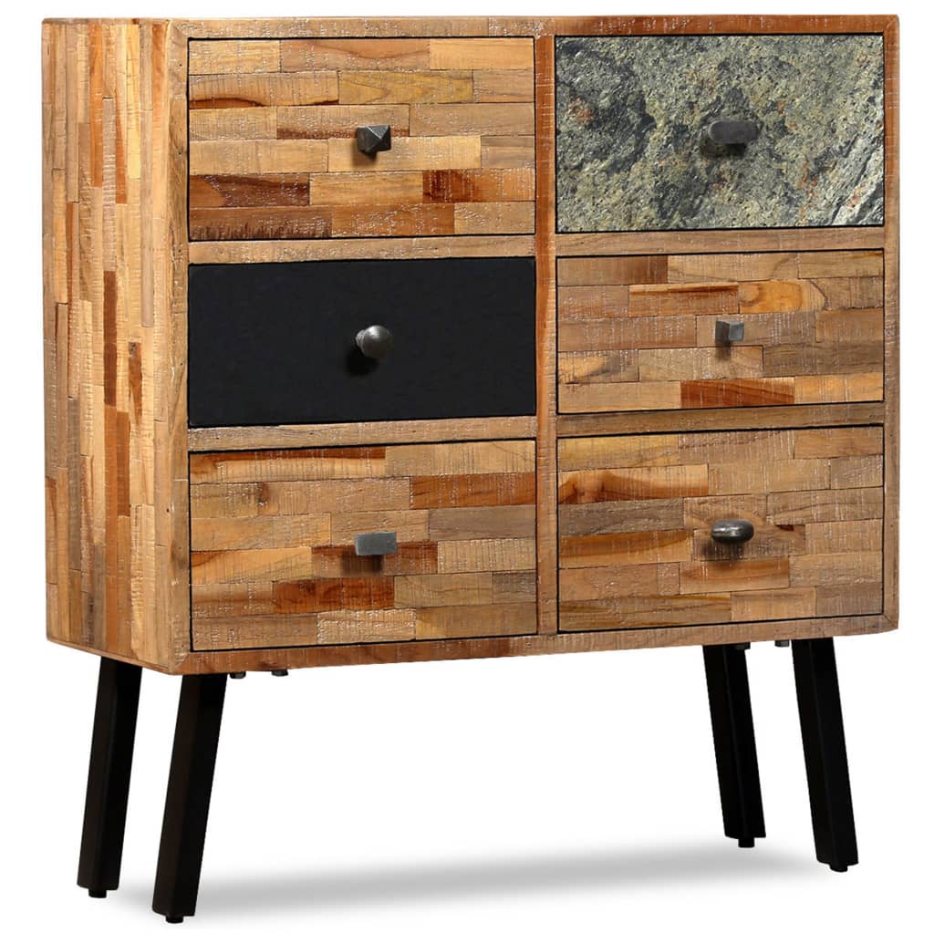 8718475577430_g_en_hd_10 vidaXL Side Cabinet with 6 Drawers 70x30x76 cm Solid Reclaimed Teak - Image 12