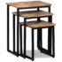 vidaXL 3 Piece Nesting Coffee Table Set Solid Reclaimed Teak - Image 11