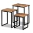 vidaXL 3 Piece Nesting Coffee Table Set Solid Reclaimed Teak - Image 12