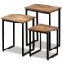 vidaXL 3 Piece Nesting Coffee Table Set Solid Reclaimed Teak - Image 13