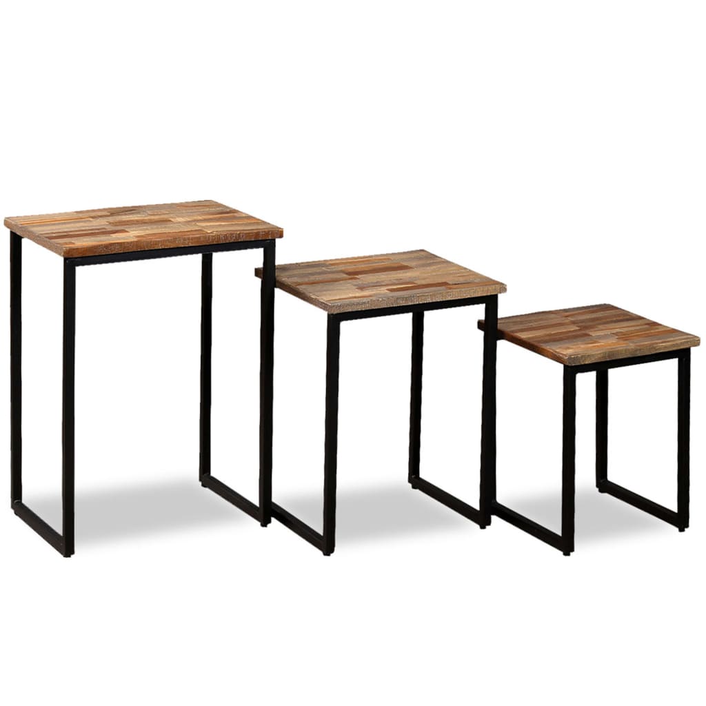 8718475577454_g_en_hd_2 vidaXL 3 Piece Nesting Coffee Table Set Solid Reclaimed Teak - Image 3