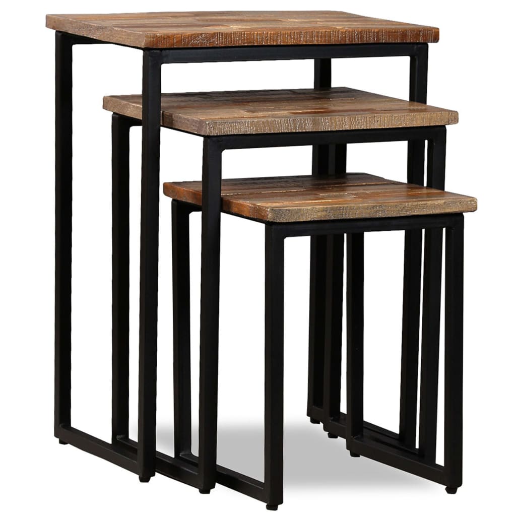 8718475577454_g_en_hd_9 vidaXL 3 Piece Nesting Coffee Table Set Solid Reclaimed Teak - Image 10