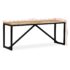 vidaXL Bench Solid Mango Wood 110x35x45 cm - Image 9